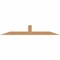 Ekena Millwork Portland Smooth Timber Gable Bracket, Western Red Cedar, 96"W x 16"H x 5 1/2"D x 5 1/2"F, 4/12 Pitch GBW096X16X0606POR00SWR - alternate 1